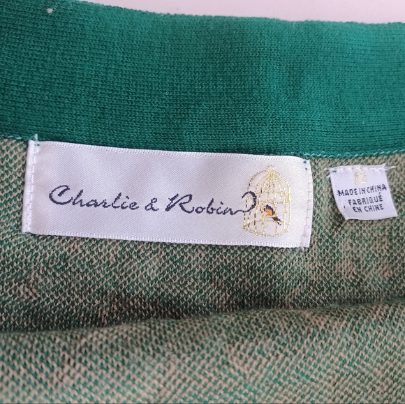 Charlie & Robin Retro Quilted Grandmacore Wool Blend Sz 12 Pencil Skirt - Picture 9 of 14